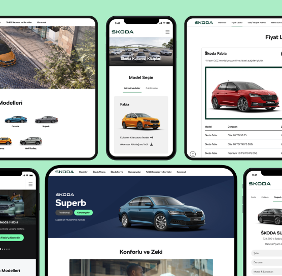Škoda Turkey Website Development