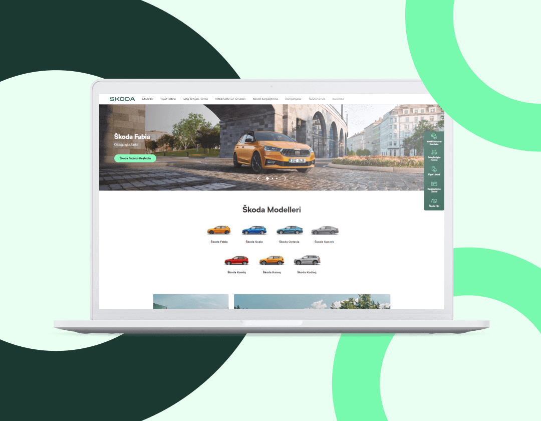 Skoda Turkey Website Development